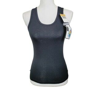 Vintage Barely There Urban Attitudes Muscle Tank Top 0721 Y2K Black Sz Small